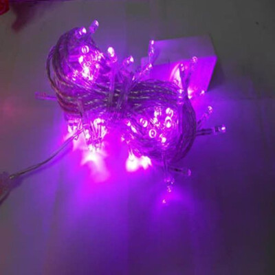 

MyMei Xmas flash lamp Wedding 85M 110V 100 LED US Plug String Light Purple