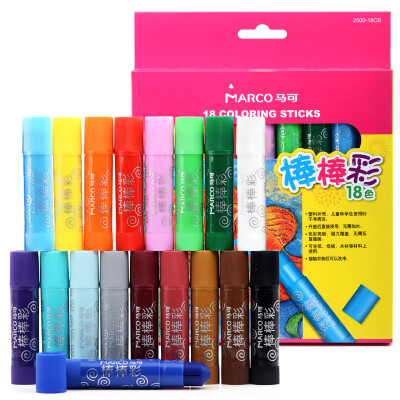 

Marco (Marco) 2500-18CB 18 color bar stick color paper box