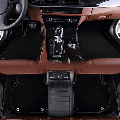 

Kang car treasure car mats all surrounded by leather super elastic wire special red manufacturers custom straight hair