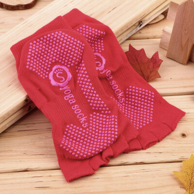 

Comfort Durable Yoga Pilates Socks Half Toe Ankle Grip Five Finger No-Slip 1Pair