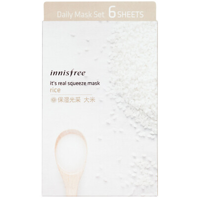 

Innisfree (Innisfree) действительно экстракционной Xianrun маска - рисовый 20ml * 6 (увлажняющий питательный сна Radiance Уход за кожей)