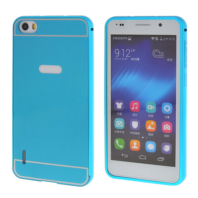

MOONCASE Huawei 6 Случай 2 В 1 жесткий бампер вставить обложка чехол для Huawei Honor 6 Голубой