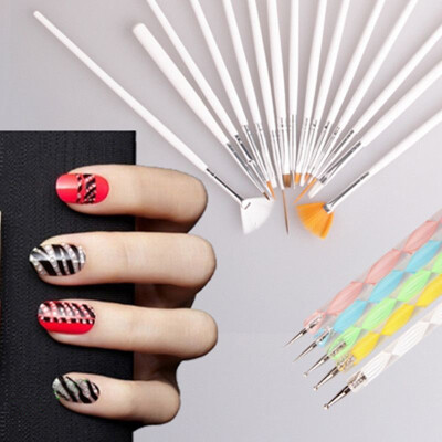 

MyMei Design Painting Dotting Detailing Nail Art Pen Brushes Bundle Tool Kit Set Nail Brush 20pcs/Set Nail styling tools 96295