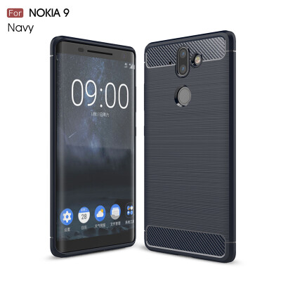 

Goowiiz Phone Case For Nokia 98 Sirocco Fashion Slim Carbon Fiber TPU Soft Silicone Prevent falling