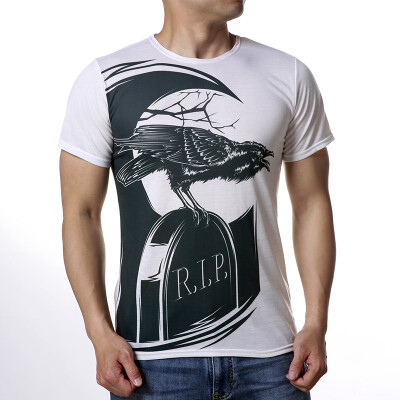 

Sports Shirt Short Sleeves Eagle Printed T-shirts For Men