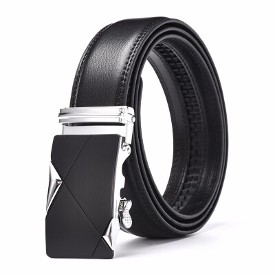 

XHtang Fashion Mens Belt Automatic Buckle Belt Leather Belt Business Suit Belt Jeans Gift