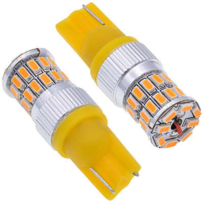 

10pcsHigh quality automobile lamp led lamp T10 vehicle wide indicator lamp license plate lamp instrument lamp white light yellow