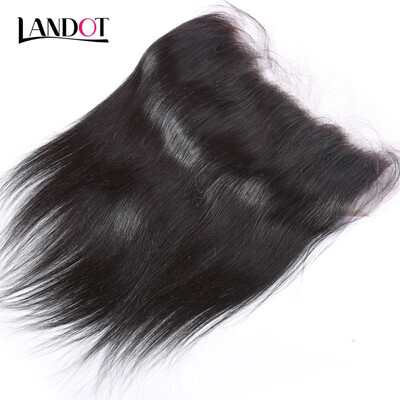 

9A Ear to Ear 13x6 inch Full Lace Frontal Closure Indian Body Wave Virgin Hair Closure Indian Straight Remy Human Hair Closures