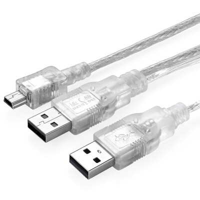 

Win (shengwei) UHC-2018 USB2.0 мобильный жесткий диск данных кабель T-port жесткий диск данных кабель USB двуглавый кабель для передачи данных 2USBA открытый Mini5P