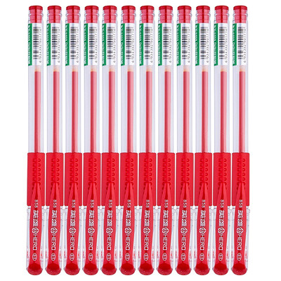 

Hero HERO Office Shorthand Carbon Neutral Pen Signature Pen Student 12 Pack Red 858