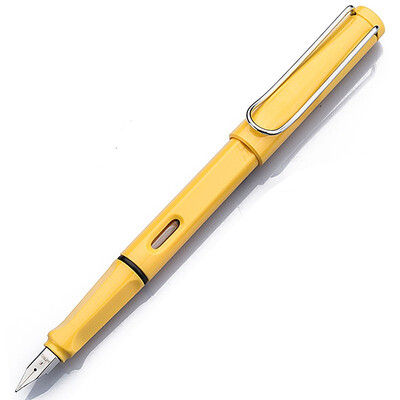 

Hero (HERO) 359 Normal color series Iridium gold pen F tip (presented 6 ink Nang) Yellow