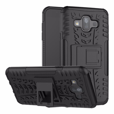

Goowiiz Phone Case For Samsung Galaxy J7 DuoJ7 2018J720 Armor Tire Texture Rugged Protection PCTPU Silicone