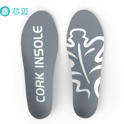 

Senthmetic cork comfort insole men&women sweat-absorbent breathable non-slip arch support military training movement