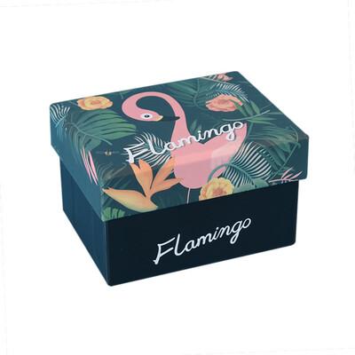

Extreme space JDKJ creative flamingo gift box literary small fresh gift packaging box Valentines Day gift bag birthday gift box to send friends trumpet