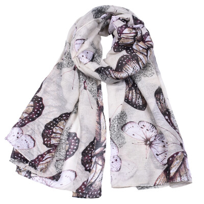 

Jeouly animals scarves women butterfly Echarpes Foulard Femm long voile scarf sunscreen shawls blue hijab wraps cachecol marcas