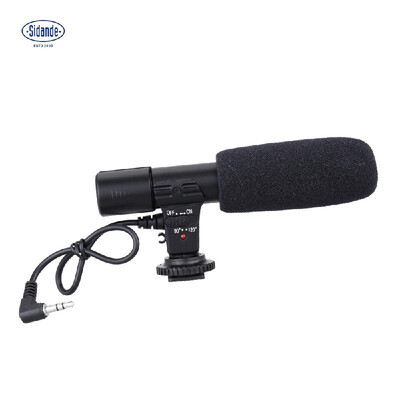 

Sidande Mic-01 Digital Video DV Camera Studio Stereo Camcorder 35mm Recording Microphone for Canon Nikon Pentax Olympus Panasonic