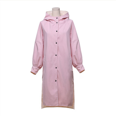 

2018 autumn new single-breasted womens windbreaker long-sleeved trench coat