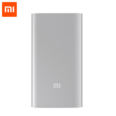 

Xiaomi Original Power Bank 5000mAh Quick Phone USB OutputInput Ultra Battery Charger External Battery Phone Charger Silver