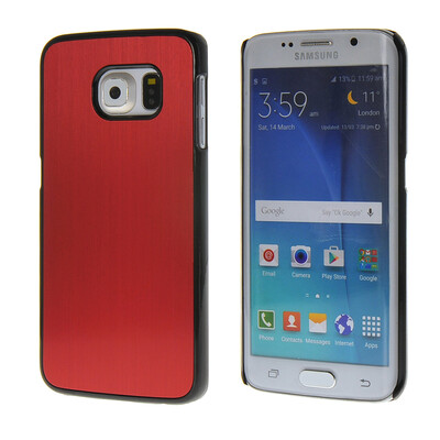 

MOONCASE Мода Матовый алюминий Металл чехол для Samsung Galaxy S6 Edge красный