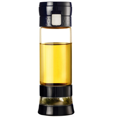 

Jingdong supermarket] green beads lvzhu 400ml high temperature anti-hot anti-drop portable leakproof transparent office tea glass B661 rice white