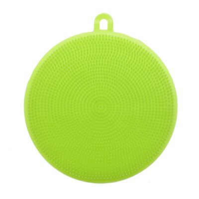 

Cntomlv Food Grade Silicone Round Shape Dish Washing Brush Washing Fruit Vegetable Multi-purpose Cleaning Dish washing Brush
