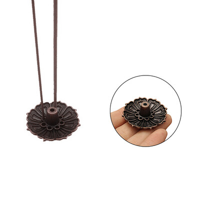 

9 Holes Lotus Incense Burner Holder Flower Statue Censer Plate For Sticks&Cone J