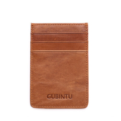 

Genuine Leather Anti-theft Card Sets Pocket Business ID Wallet Credit Card Holder