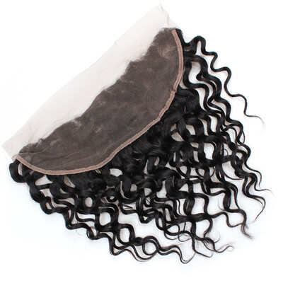 

Ishow Hair Cheap 7A Good Quality Brazilian Water Wave Virgin Hair 134 Lace Frontal Closure