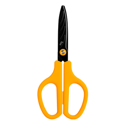 

Fizz upgraded Teflon scissors anti-stick stainless steel scissors boutique skin sense series office supplies light blue FZ212002