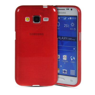 

MOONCASE Мягкие гибкие силиконовый гель ТПУ Дело Чехол кожи для Samsung Galaxy Core Prime G360 / Prevail LTE красный