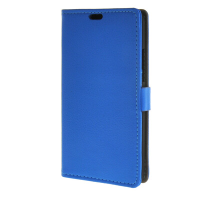

MOONCASE Litch Skin Leather Card Slot Wallet Bracket Back чехол для Nokia Lumia 640 XL Blue