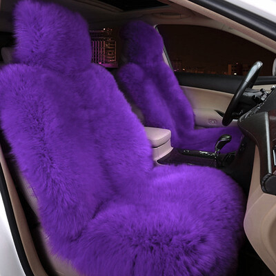 

KAWOSEN 100 Australian Pure Natural Fur Seat Cover Sheepskin Winter Car Cushion 5 Seats Whole Vehicle Seat Cover LWSC01