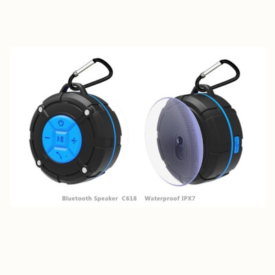 

TOPROAD Waterproof IPX7 Bluetooth Speaker Portable Sucker Handsfree Hoparlor Wireless Stereo Shower loudspeaker with Microphone