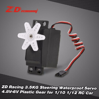 

Romacci ZD Racing 35KG Steering Servo 48V-6V 010sec60°Plastic Gear Waterproof Servo for 110 112 RC Car