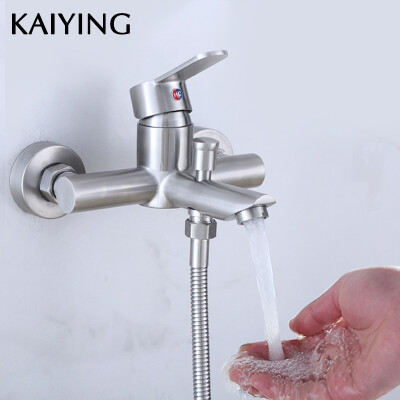 

KAIYING 304 Stainless Steel Bathroom Shower Faucet Wall Mounted Bathtub Mixing Valve Shower Mixer Tap2213