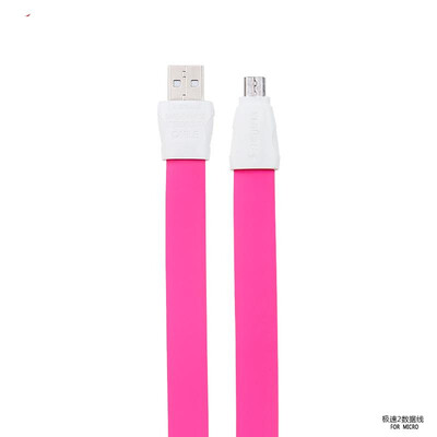 

REMAX Full speed Portable Colorful DATA cable micro USB Data Cable Fast Charge 1m flat silicone Alloy Cable for samsunghuawei