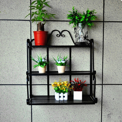 

Folding Scroll Triple Wall Shelf