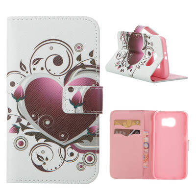 

MOONCASE Case for Samsung Galaxy S6 Flip PU Leather Fold Wallet Card Slot Kickstand Back Case Cover [Pattern series] /a07