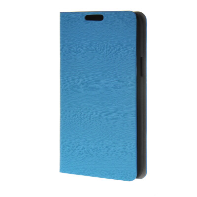 

MOONCASE Leather Side Flip Wallet Card Holder Stand Shell Pouch ЧЕХОЛ ДЛЯ Samsung Galaxy Grand Max G720NO Blue