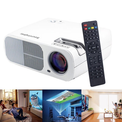 

Sourcingbay BL-20 HD LED Projector Cinema Theater Support USB/HDMI/TV or DTV/AV/YPBPR/VGA/Audio Input ,2600 Lumens(max),2000:1, 800x480 Resolution