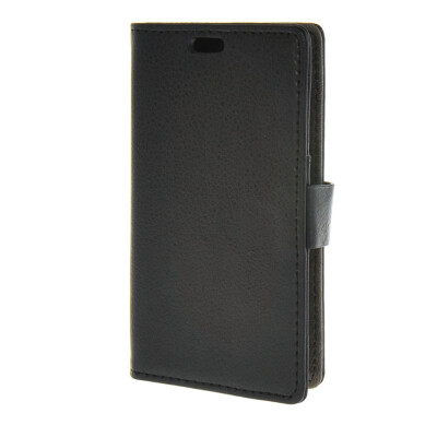 

MOONCASE Litch Skin Leather Card Slot Wallet Bracket Back чехол для Huawei Ascend Y360 Black