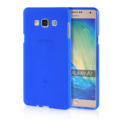 

MOONCASE Transparent Soft Flexible Silicone Gel TPU Skin Shell Back Case Cover for Samsung Galaxy A7 Blue