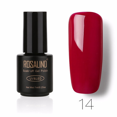 

ROSALIND Gel 1 Black Bottle 7ML Pure Color 58 Colors 01-58 Gel Nail Polish Soak Off Nail Art Semi-Premanent UV LED Gel Lacquer