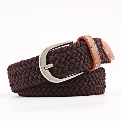 

Men And Women Young Student Fashion Casual Weave Canvas Pin Buckle Belt
