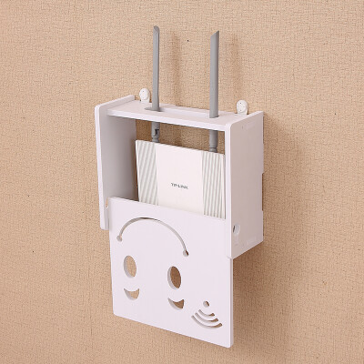 

Visitor FK Wireless Router Storage Box Wall Mount WiFi Shelf Cat Decoration Block Box Set Top Box Shelf Trumpet