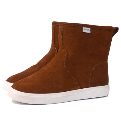 

Women shearling winter boots flat suede boot