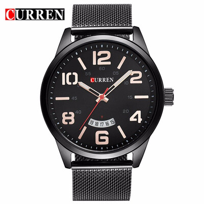 

Curren Watches Men Top Brand Luxury Cow Quartz-Watches Sport Mens Watches Waterproof Relogio Heren Hodinky 8236