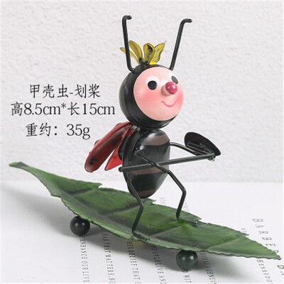 

Creative cute iron ant small furnishings home miniature garden accessories living room bookcase home decoration animal crafts