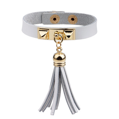 

Корейский стиль Fringe Rivet Браслет Кожаные аксессуары Аксессуары