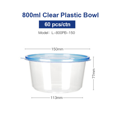 

OTOR Salad Bowl Cover Take Out Пластиковый контейнер для еды для быстрого обеда с микроволновой прозрачной пластиковой коробкой дл